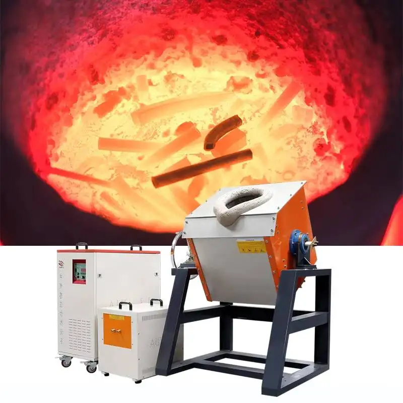 100kw induction furnace for iron and nickel smelting