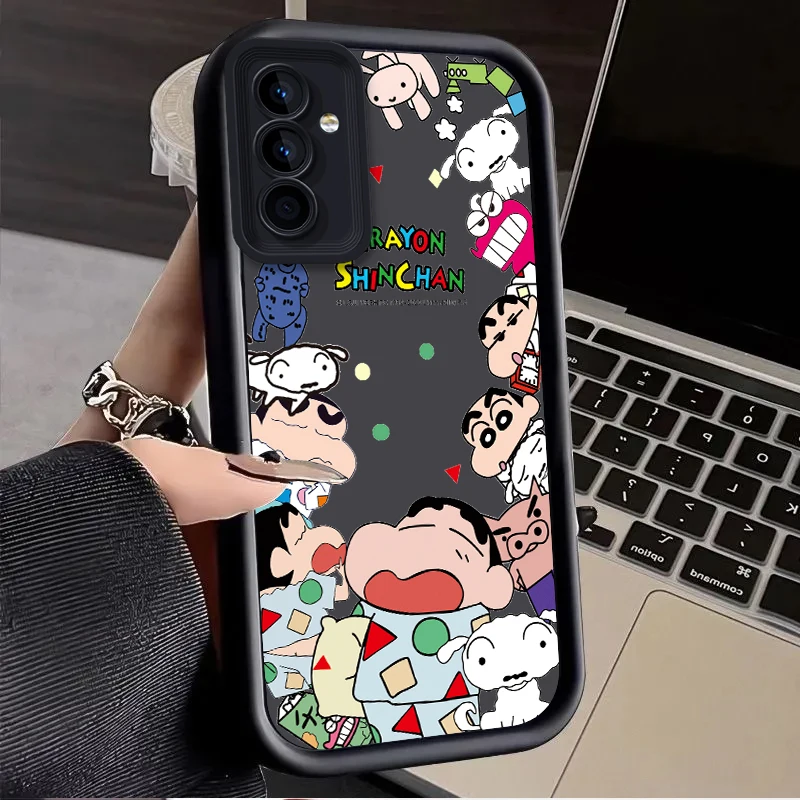 C-Crayon S-ShinChan Case for Samsung Galaxy S24 S23 S22 S21 Ultra Plus S20 FE A54 A53 A52 A52S A51 A50 A50S A34 A33 A32 Cover