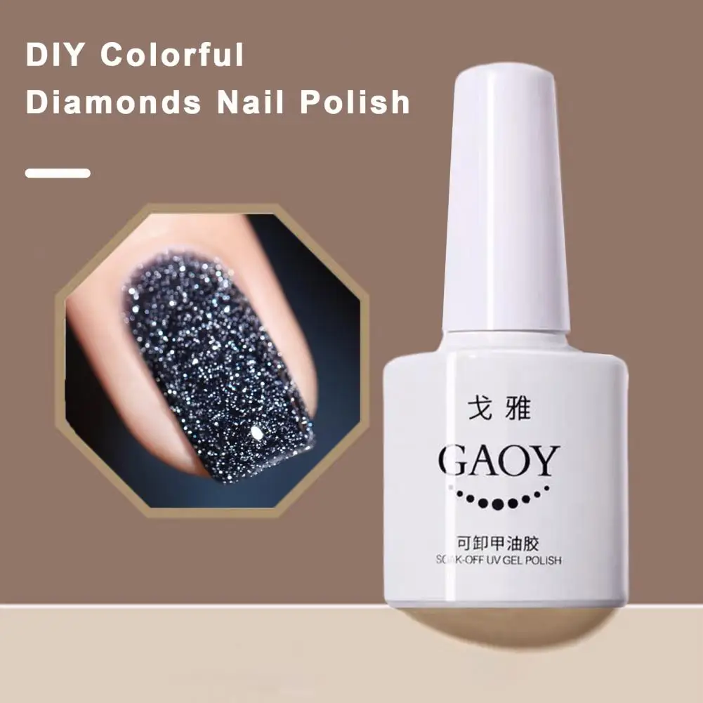 

Birthday Nail Polish Gift Glittery Effect Nail Polish Reflective Flashing Nail Polish for Women Colorful Shining Gel for Diy