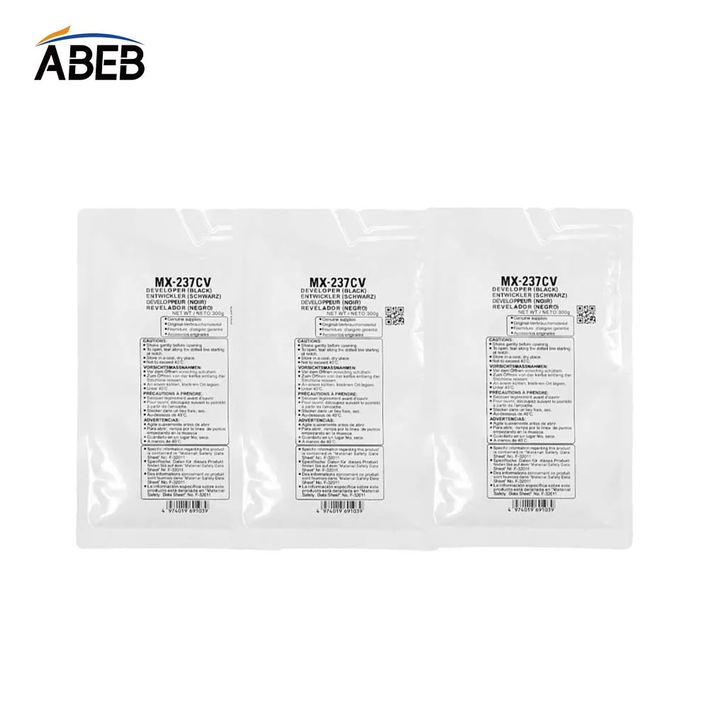 300g MX237-CV Developer Powder For Sharp MX-M2658U/M3158NV AR-2048SV 2348D M2322R 2522R 2822R High Quality Compatible Carrier