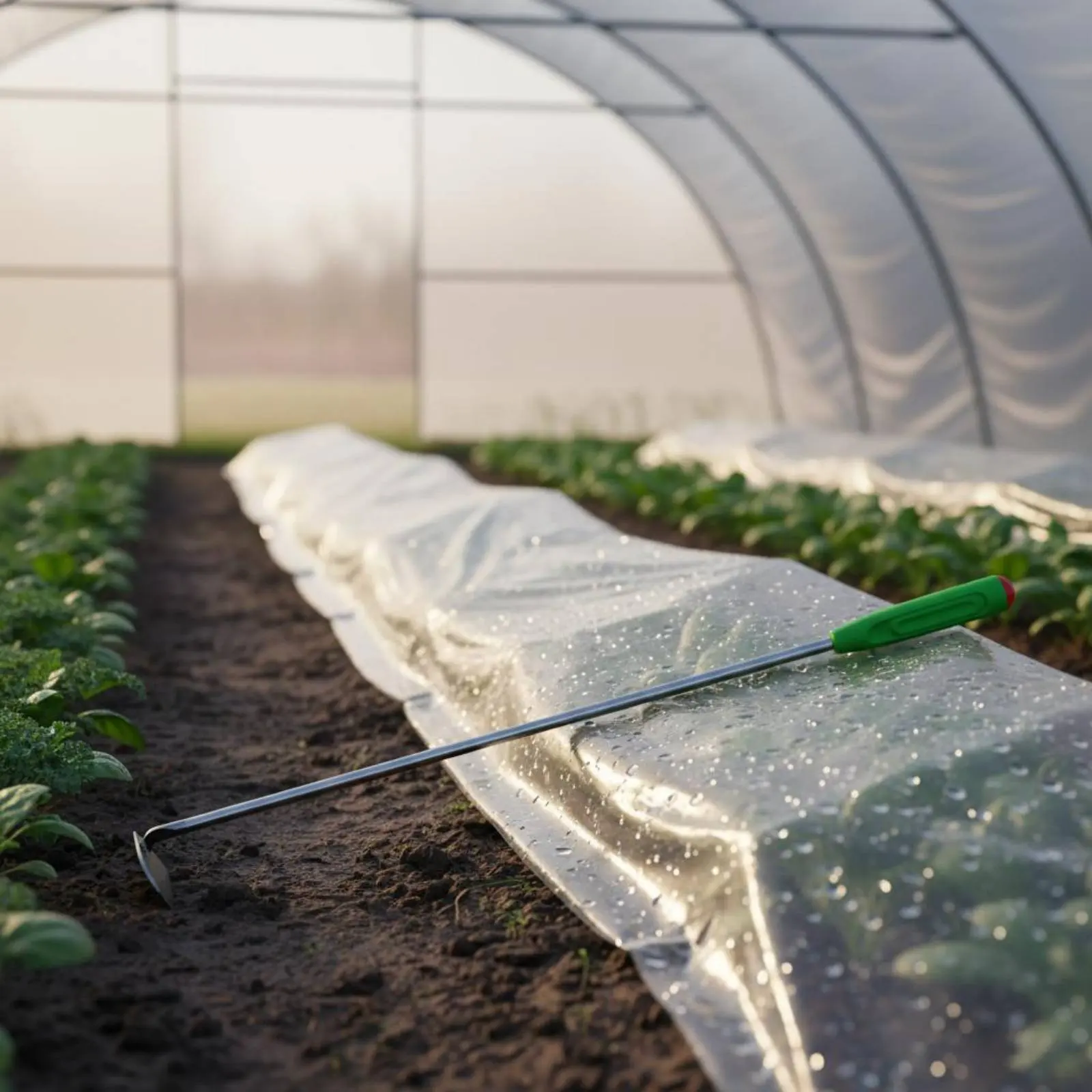 Plastic Mulch Weeding Tool Handmade Hoop House Weeder Long Handle Weeder Lightweight Manual Unwanted Plants Puller for Farmers