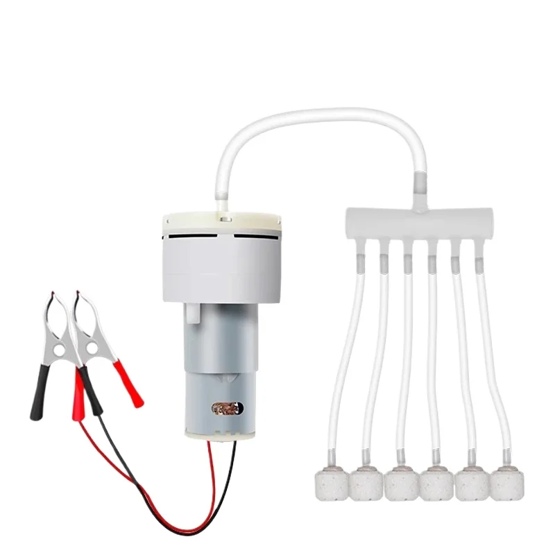 DC12V Mini Air Aerator Pump PWM Adjustable Air Volume Motor for Aquarium Fish Tank Breeding Oxygen Circulation Equipment