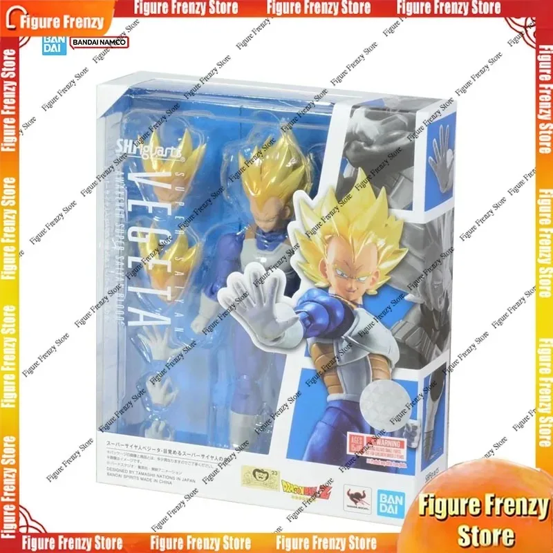 

В наличии: Оригинальный коллекционный набор Bandai Dragon Ball Z SHF Vegeta Awakened Super Saiyan Blood — Аниме-фигурка, модель для коллекционирования, игрушка