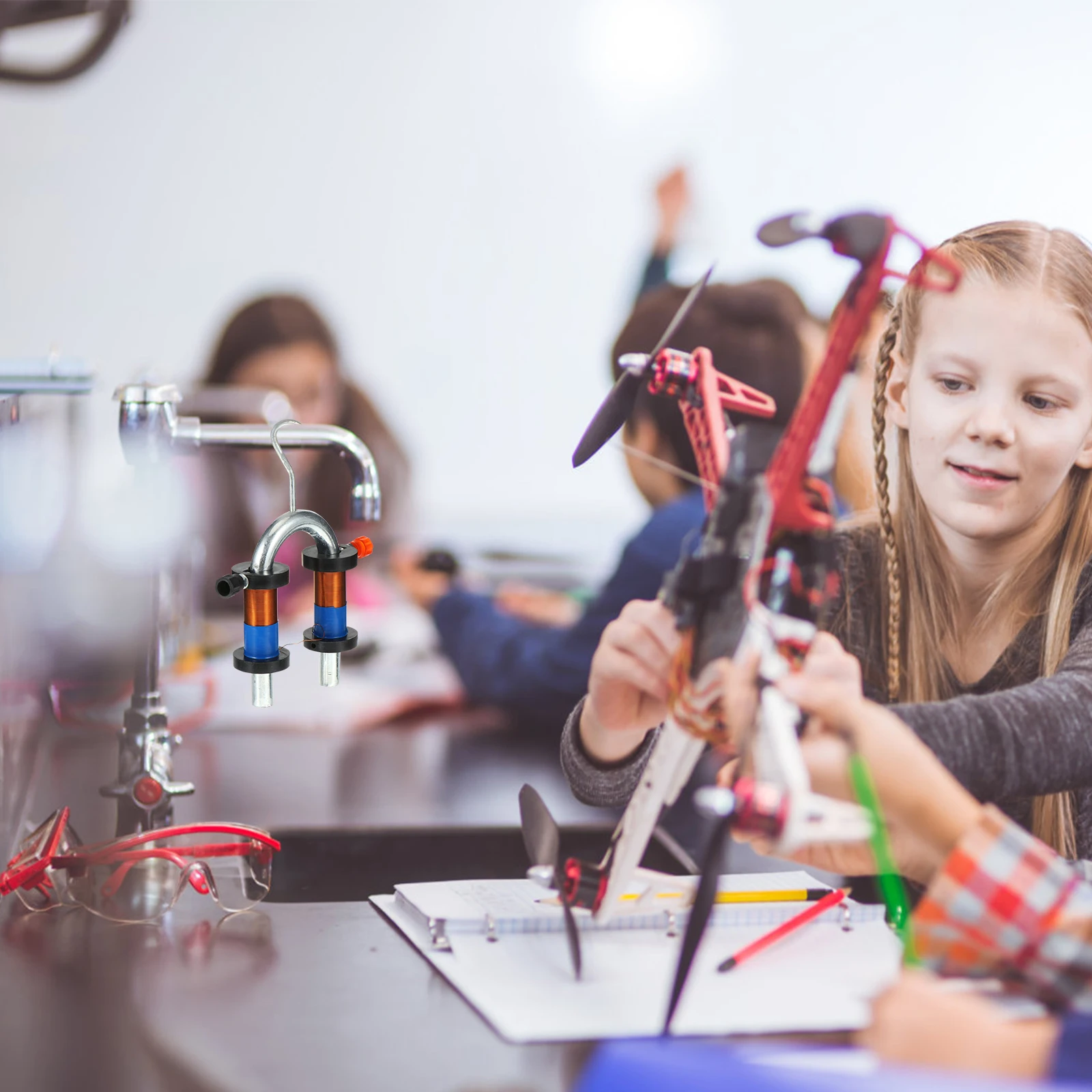 

1Set Horseshoe Electromagnet Experiment Set Physics Experimental Tool DIY Science Apparatus for Teaching Physics Experiment