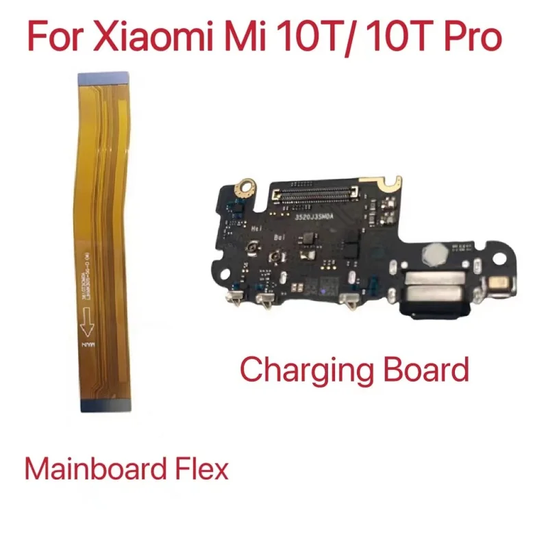 For Xiaomi Mi 10T 10T Pro USB Charging Port Dock Board SIM Reader Card Slot Main Motherboard Flex Cable Repair Parts