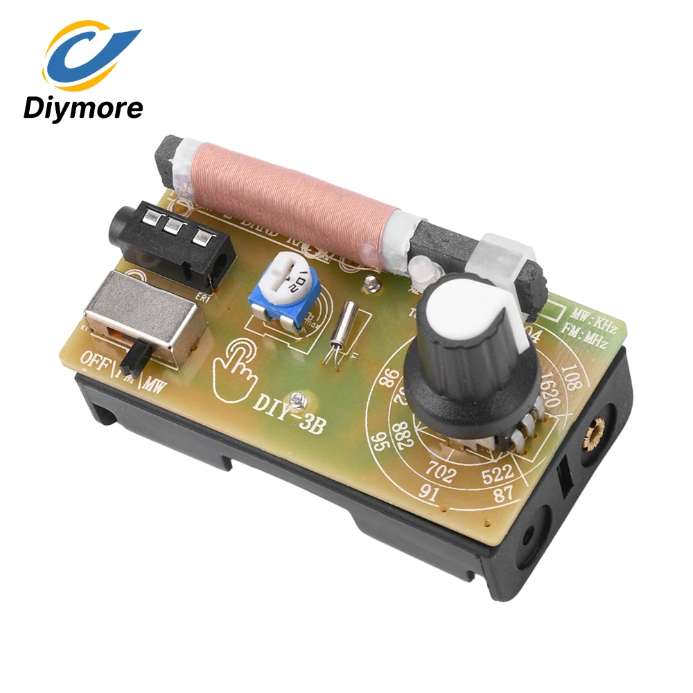 Radio 87-108MHz AM/FM Medium Wave FM 2-Band Stereo Digital Tuning Headphone Radio Kit DIY Production Teaching Parts