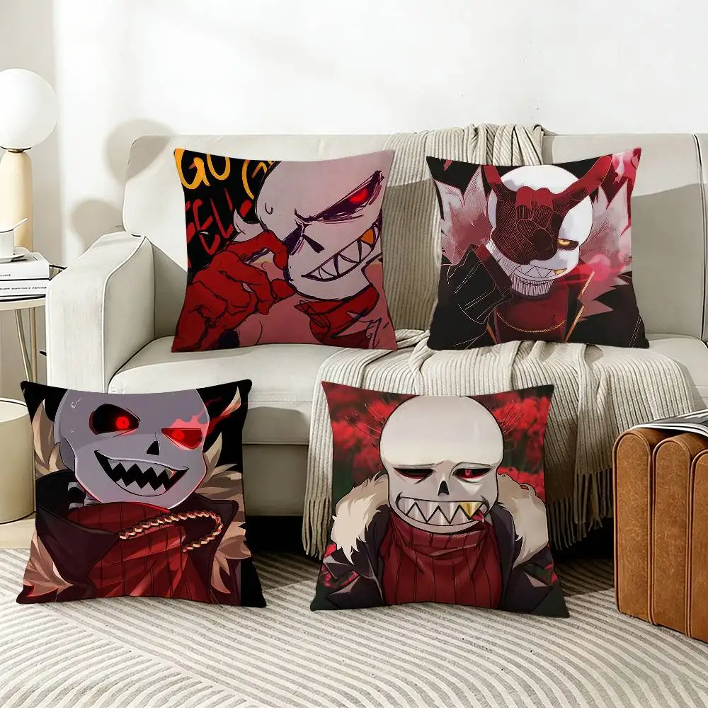 

Fell Ink Sans U-Undertale AU Pillow Cover Sofa Cushion Cover Home Room Decoration Children Gift