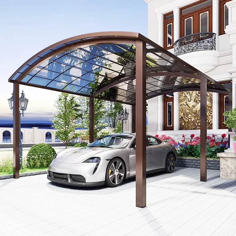 Modern Awning Aluminium Alloy Cars Duty Shed Outdoor Parking Portable Villa Shelter Canopy Tent Port Garden Carport Metal Garage