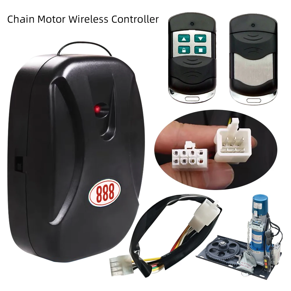 Wireless RF Switch Chain External Electric Motor 433Mhz Universal Remote Control Controller For The Garage Door Home Assistant