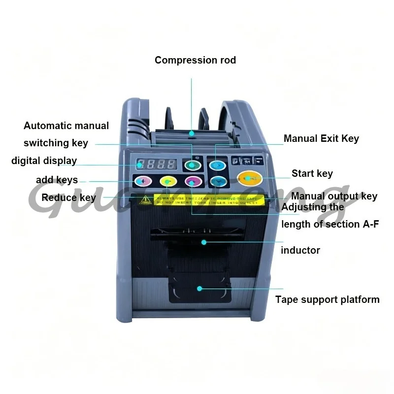 Multi‑Type Adhesive Tape Automatic Dispenser, High‑Efficiency Electric Tape Processing Machine