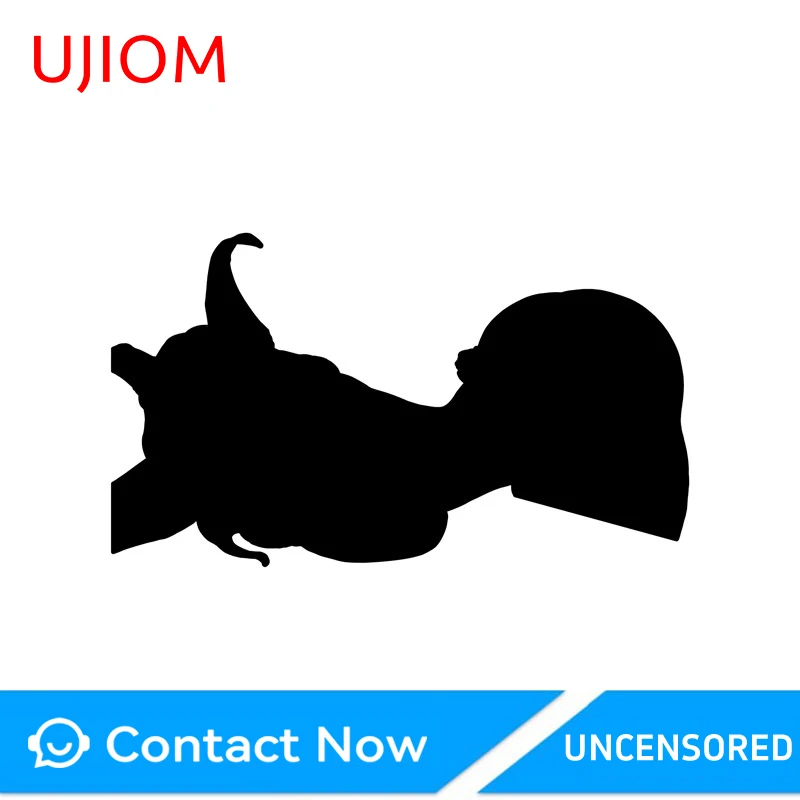 UJIOM Mirko Prone Posture Hardcore Wall Sticker No Trespassing Eye Catching Design Sunscreen Decal Beautiful Living Room Decor