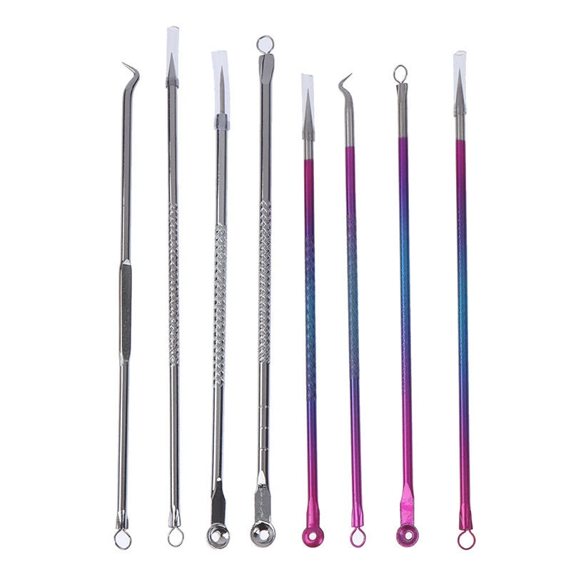 4PCS Stainless Steel Blackhead Comedone Kit Acne Extractor Blackhead Remover