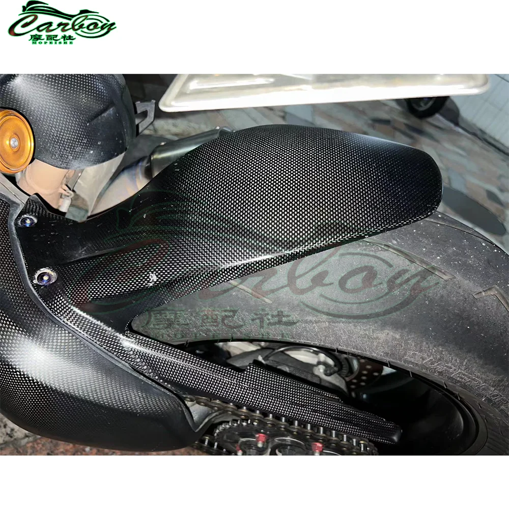 V4 18-24 Motorcycle Carbon Fiber Rear Fender Splash Guard Mudguard For DUCATI PANIGALE V4 V4S V4R Streetfighter V4/S Accessories
