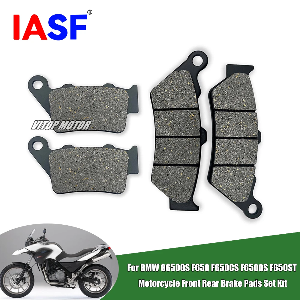 Motorcycle Front Rear Brake Pads Set Kit For BMW G650GS F650 F650CS F650GS F650ST view 2