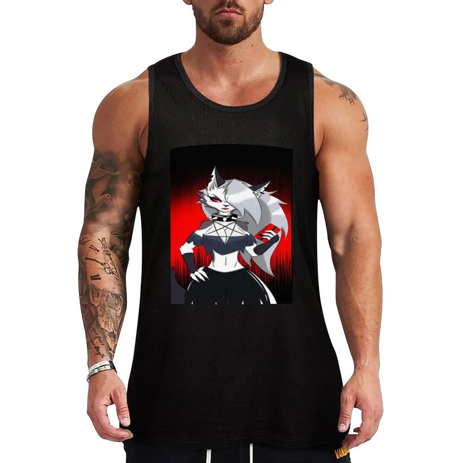 Helluva Boss Loona Tank Top Sports Training Tank Top Quick Dry Gym Fitness Shirt