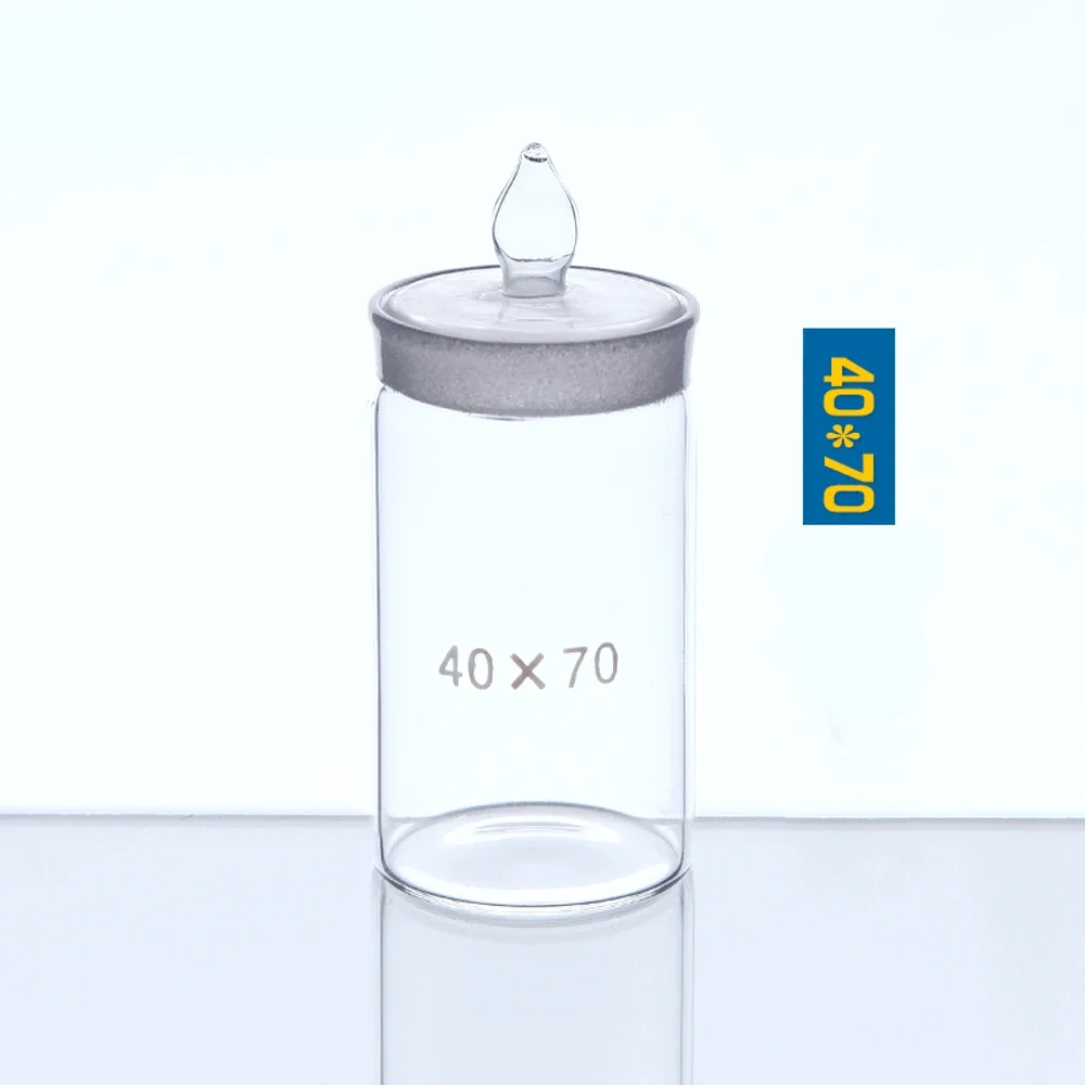 10-90mm Low High Form Glass Sealing Weighing Dish Sample Bottle Labrotary Glassware Chemical Experiment