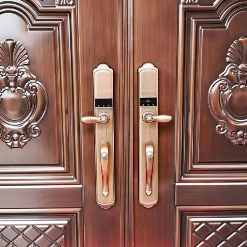 

European style facial recognition, fully automatic villa fingerprint lock, household anti-theft door, visual password lock,