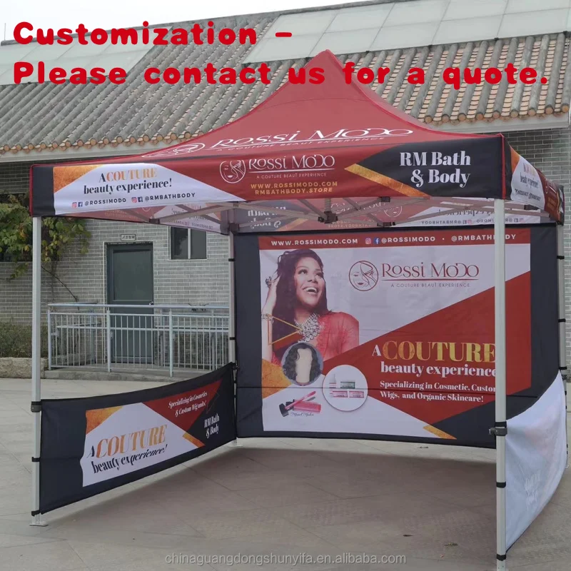 

custom.Custom Outdoor Resistant Trade Show Tent Family Dinner Tent Folding Promotion Canopy Gazebo