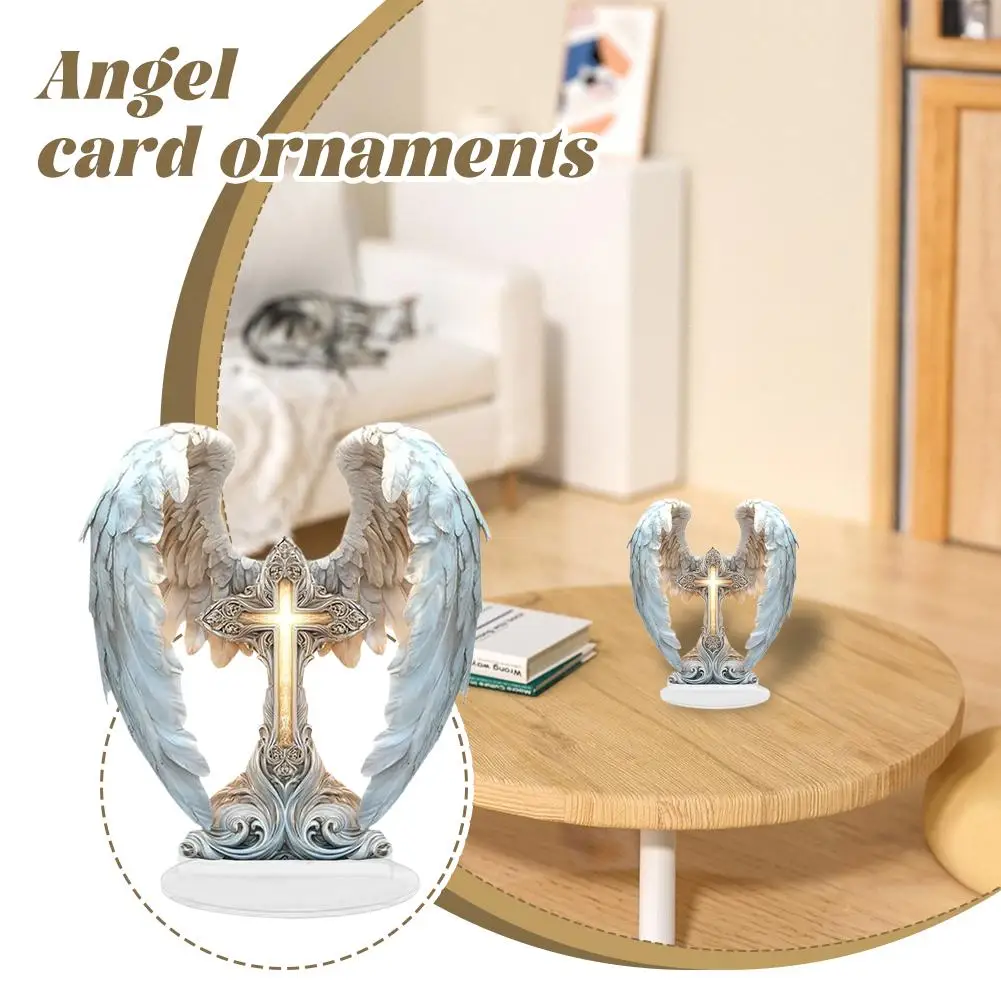 2D الاكريليك الملاك زخرفة الساحرة ديكور المنزل شقة سطح المكتب الديكور لمكتب غرفة المعيشة هدية عيد مثالية #3