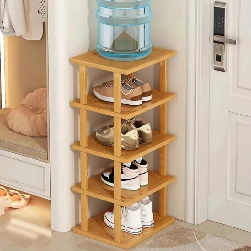 Multi-layer bamboo shoe rack entrance balcony assembled shoe rack cabinet space-saving shoe Hange organizer，cabinets