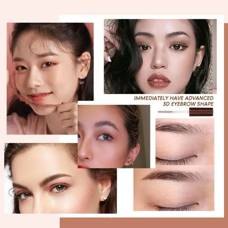 Kosmetik klares Augenbrauen gel langlebiges Wimpern fixgel wasserdichtes transparentes Augenbrauen-Fixgel für Augenbrauen-Make-up-Tool – Detail 11