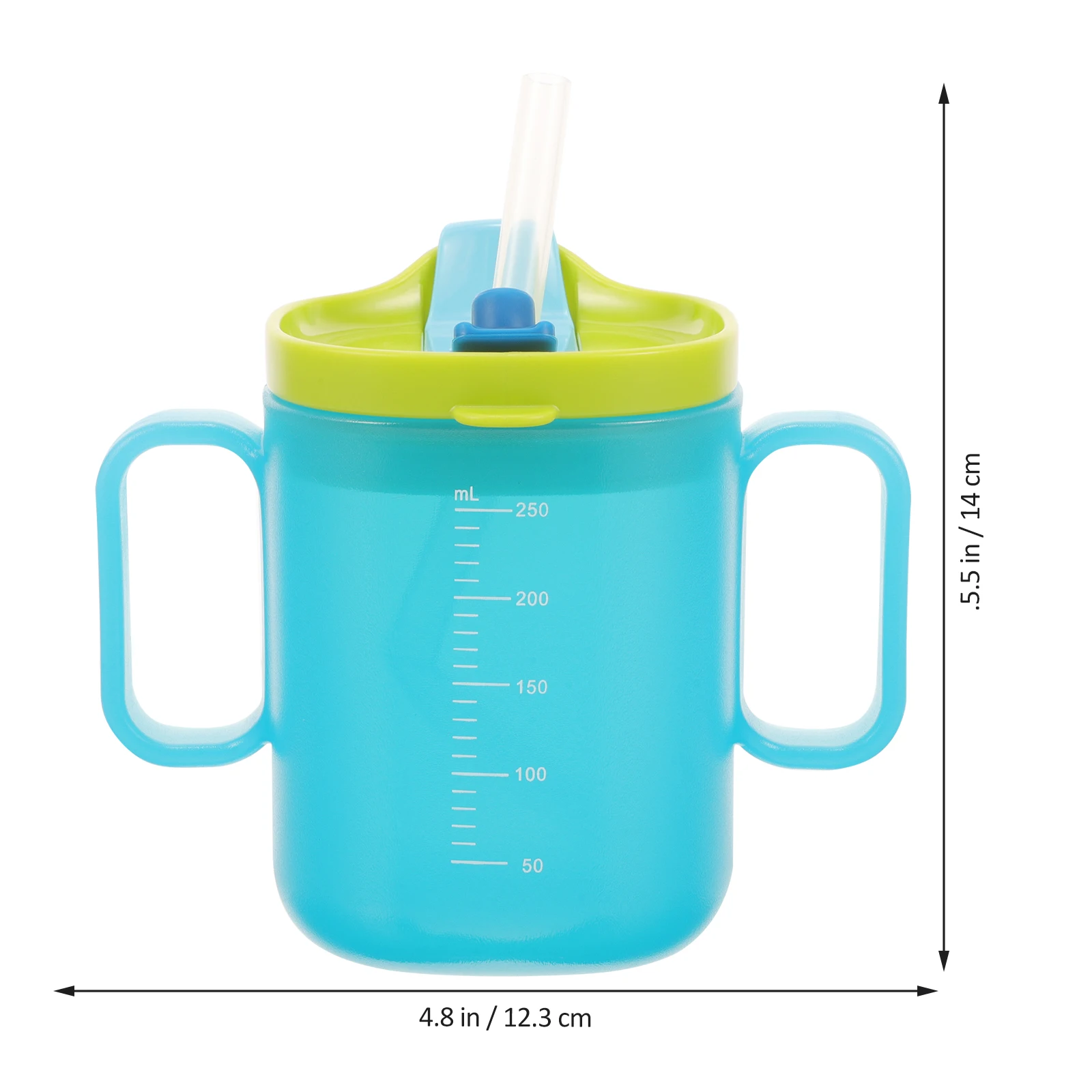 

Learning Drinking Cup 250Ml Convalescent Feeding Spill Proof Straw Cup for Bedridden Patients Elderly Disabled Maternity
