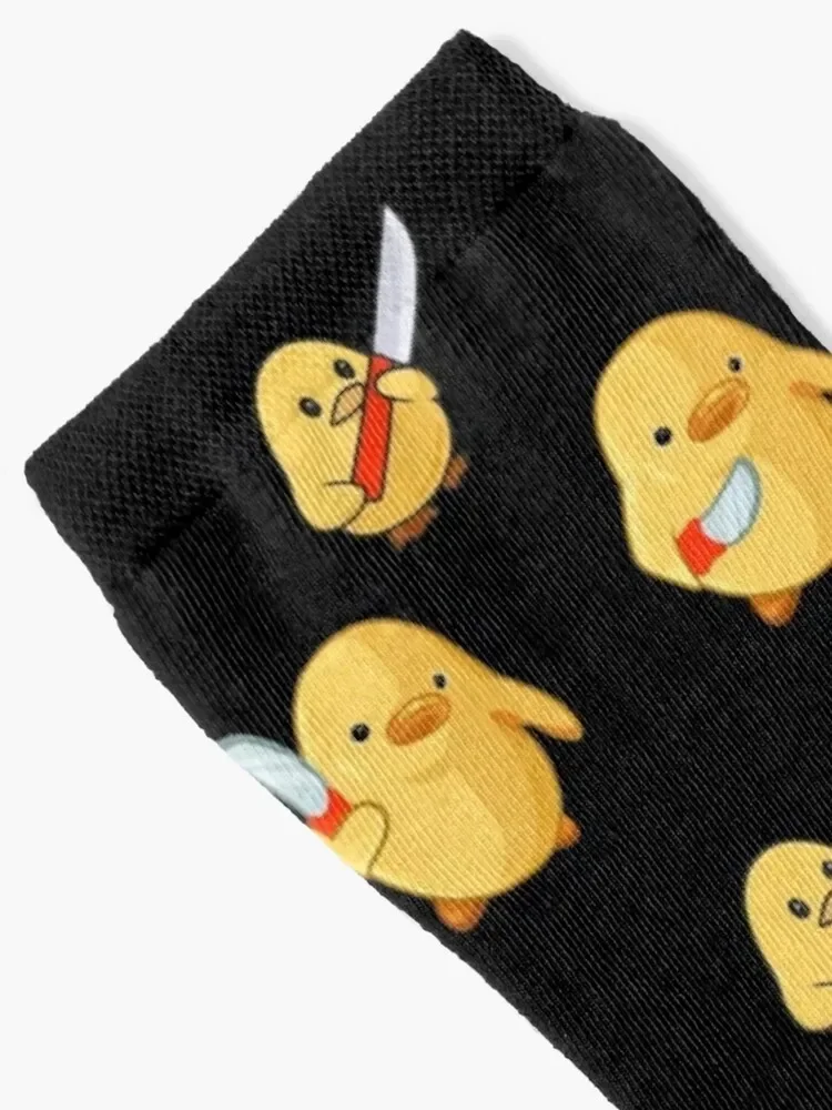 Duck With Knife | Duck You, Cute but will cut you Socks halloween Running Men Socks Luxury Brand Women's