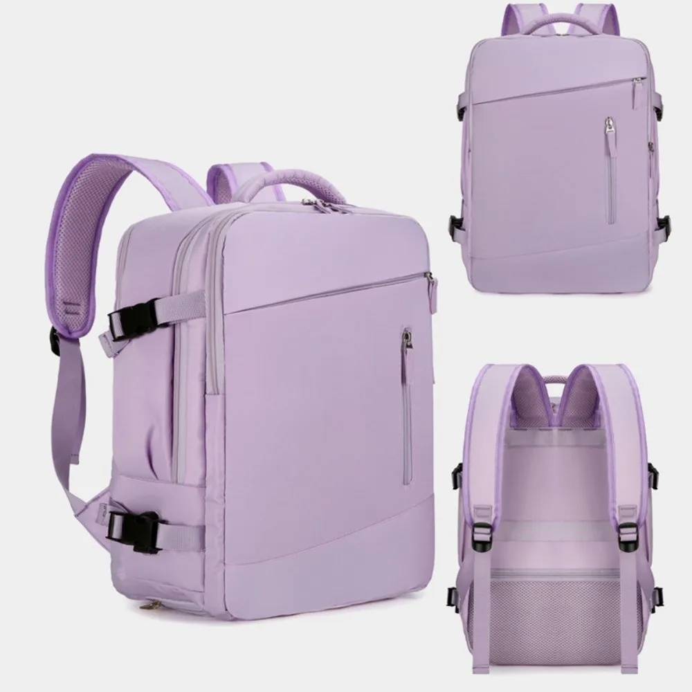 حقيبة ظهر محمولة ذات سعة كبيرة للسفر، حقيبة أمتعة كتف مريحة مقاومة للماء، حقيبة سفر بسيطة متعددة الطبقات في الهواء الطلق #3