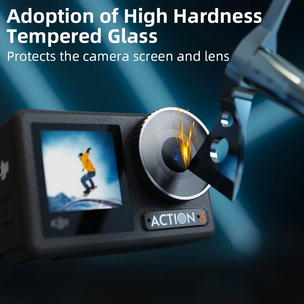 Защитная пленка для объектива, совместимая с DJI Osmo Action 5 Pro (2 комплекта)