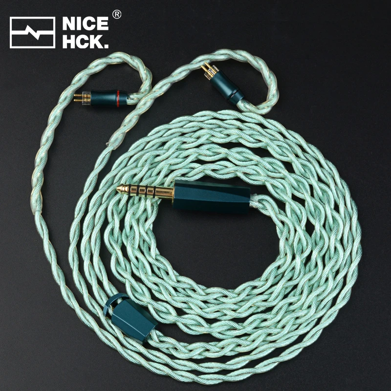 NiceHCK FourMix Flagship Earphone Cable Quaternary Alloy Upgrade Wire 3.5/2.5/4.4 MMCX/0.78/N5005 Pin For IEM Youth M5 S12 Olina