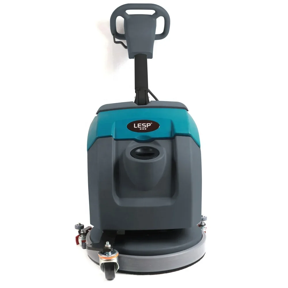 Handheld Push Type Cleaning Scrubber Walk Behind Floor Scrubber for Office Warehouse Store