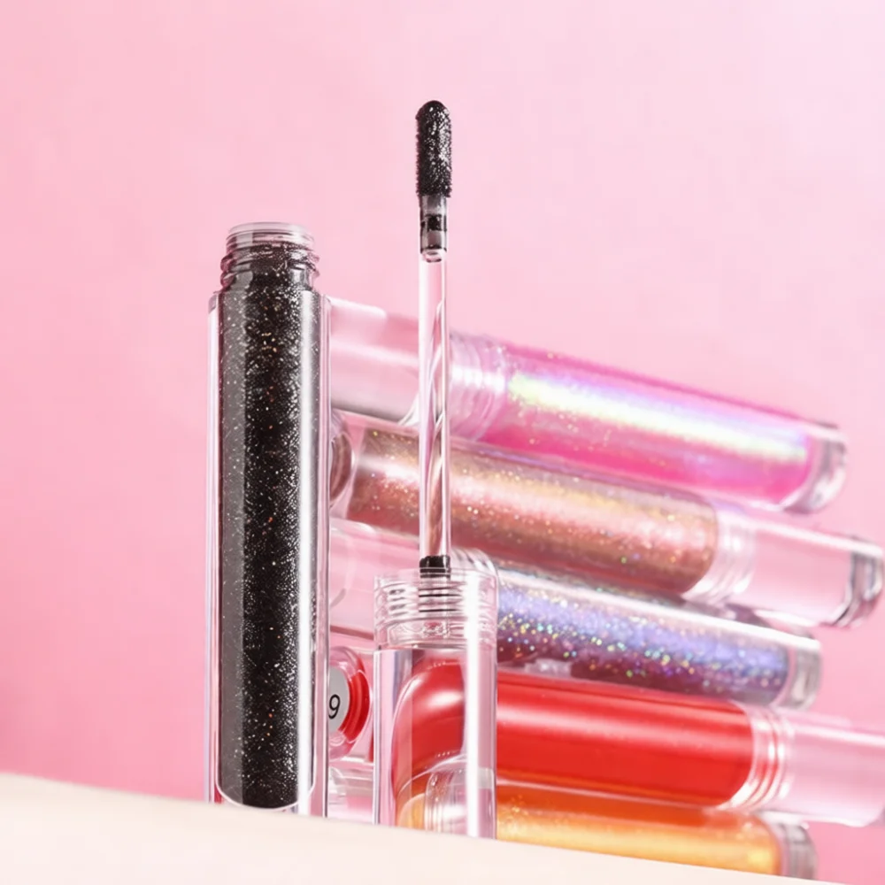 Shiny Laser Lip Gloss Waterproof Moisturizer Mermaid Lipstick Holographic Pigmented Liquid Tint Makeup Glitter Beauty Products