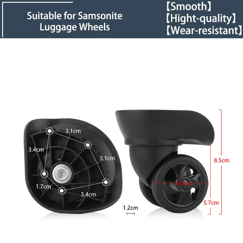 

2/4 Wheels Universal Wheels for W467 Swivel Wheels Luggage Accessories Replacement Trolley Parts for Suitcase