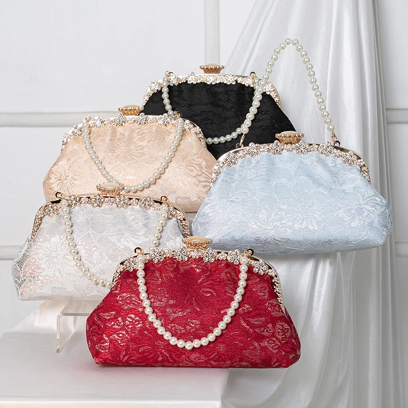 

Women Retro Neo - Chinese style Classy Evening Clutch Opulent Sophisticated Refined Gorgeous Delicate Handbag For Dinner Party