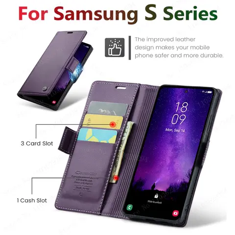 S24 울트라 케이스 삼성 S25 울트라 S23 케이스 삼성 갤럭시 S22 S21 Note10 20 Herder 럭셔리 비즈니스 가죽 지갑 플립 커버