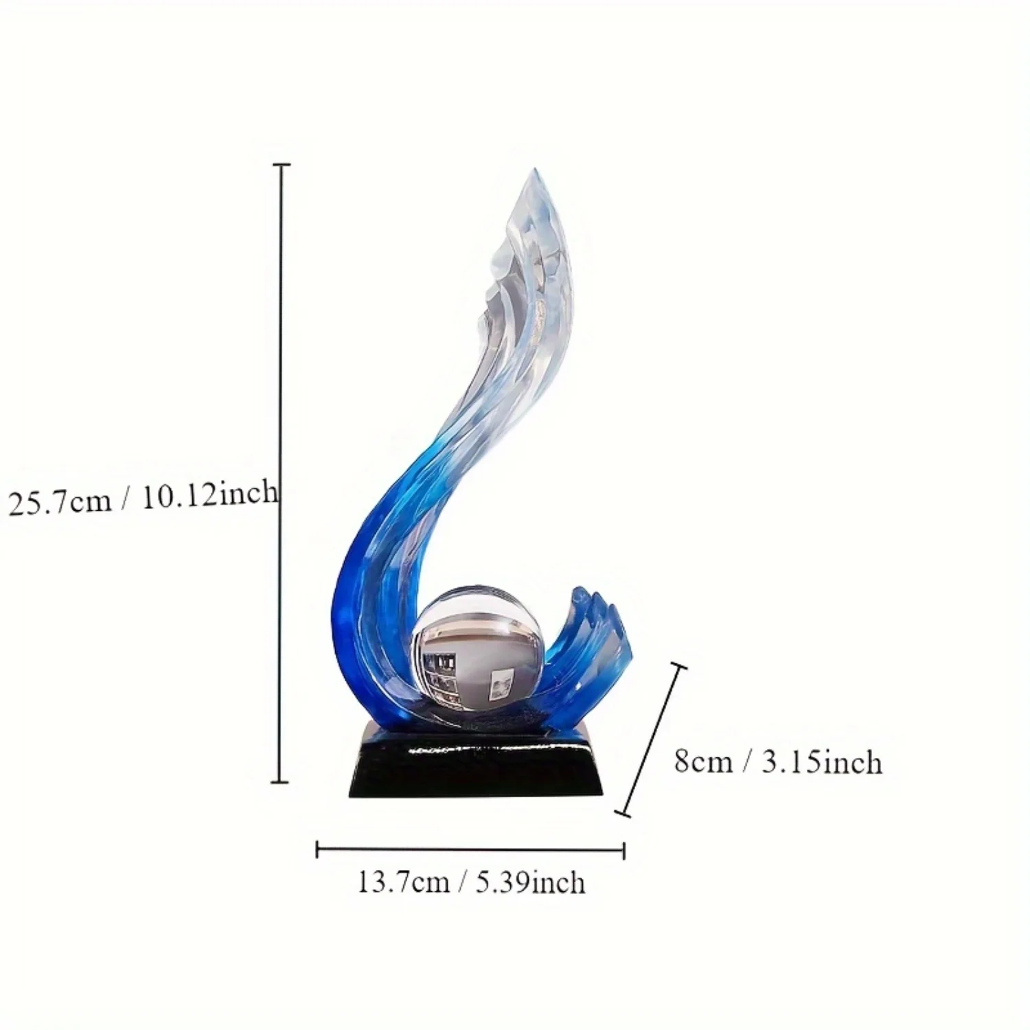 Коллекционные фигурки из скульптуры из смолы — современные креативные детали для внутреннего декора для различных типов комнат — разделенный конец без электричества