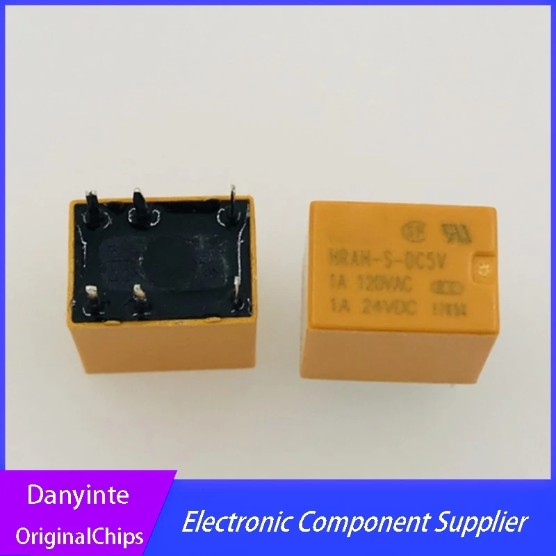 New  10Pcs/lot  relay  HRAH-S-DC5V 6PIN 1A 120VAC
