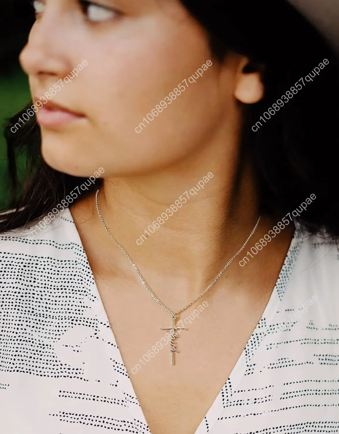 Стальной цветной крест с гравировкой букв ожерелье из нержавеющей стали вера религия ожерелье с крестом из нержавеющей стали хип-хоп цепочка на ключицы