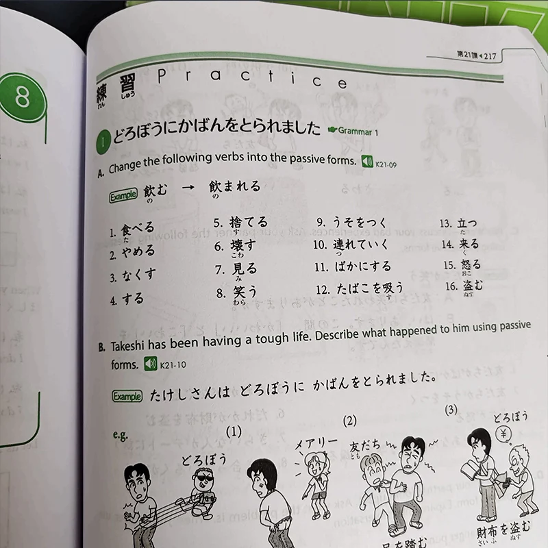 Original Genki I II Textbook workbook answer 3rd Edition learn japanese  & english Book Integrated Course Elementary books