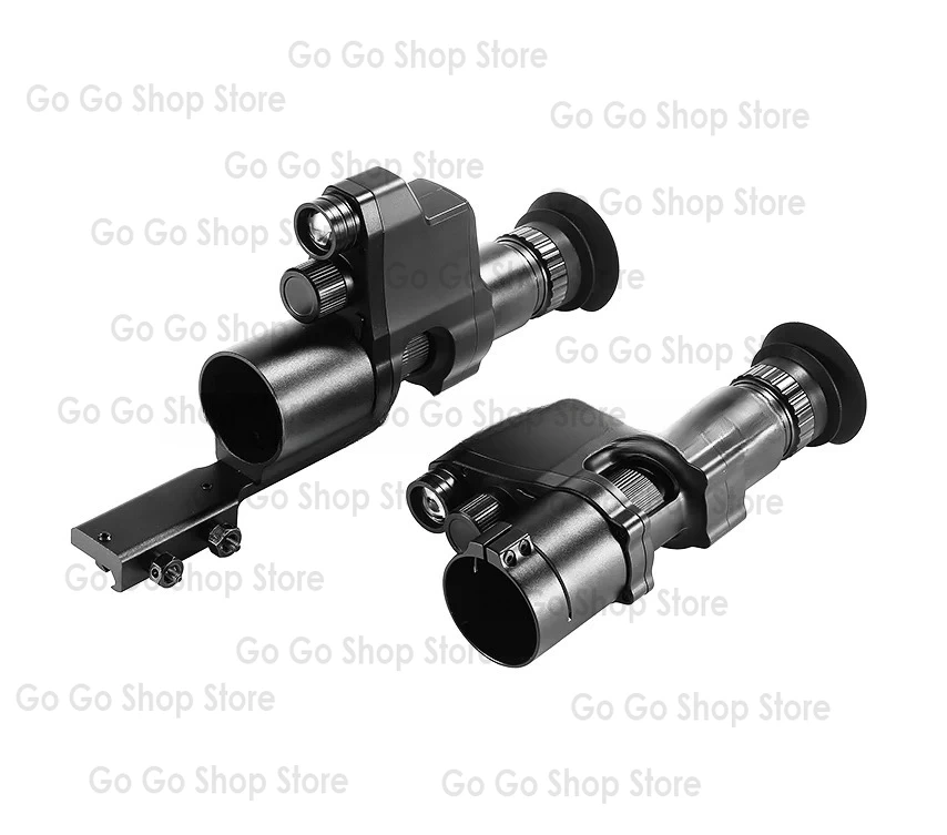 Night vision goggles all black 4x amplification and differentiation adjustable belt fixture