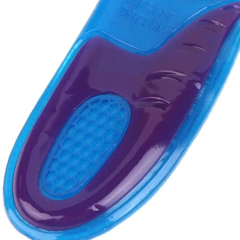 1 Paar Gel-Sport-Einlegesohlen, Massage-Fußsohlen, rutschfest, weich, stoßdämpfend, in voller Länge, zuschneidbar, Schuhpolster für Damen und Herren – Detail 9