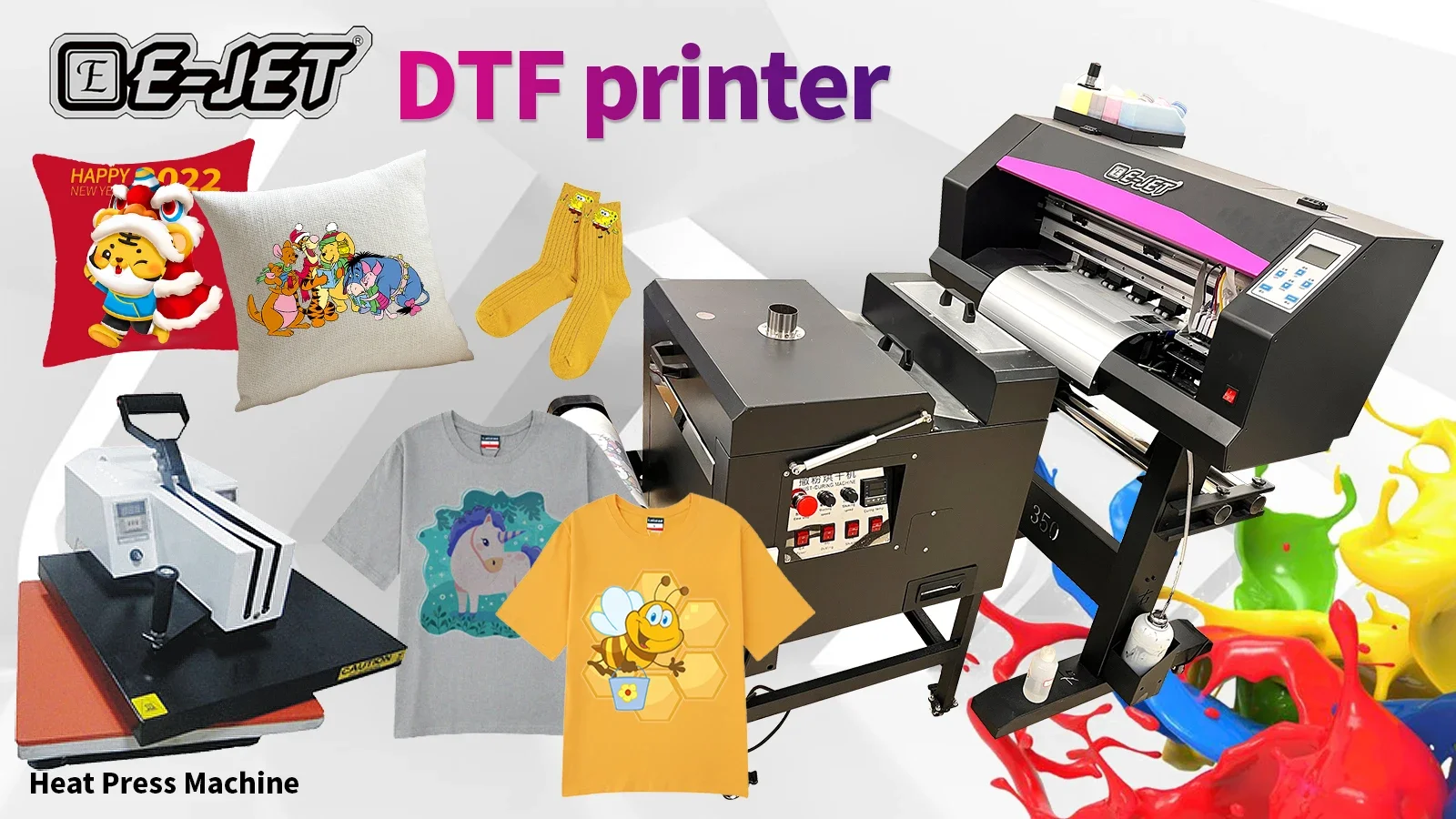 Cheap DTF Printer Single Or Two Xp600 DTF Printer With Print Head And Shaker For T-shirt Heat Transfer