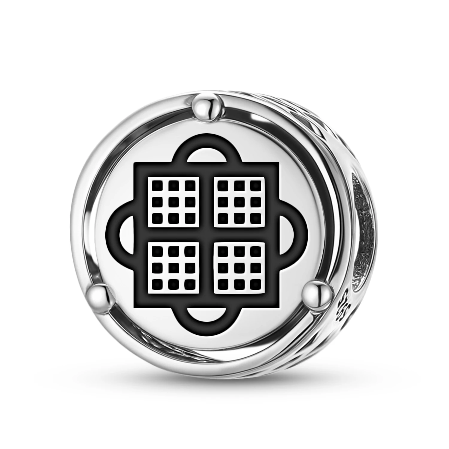 

Adinkra Abusua Pa, стерлинговое серебро 925, символ, подвеска, подходит для оригинального браслета, ювелирные изделия своими руками, аксессуары, семейная бусина