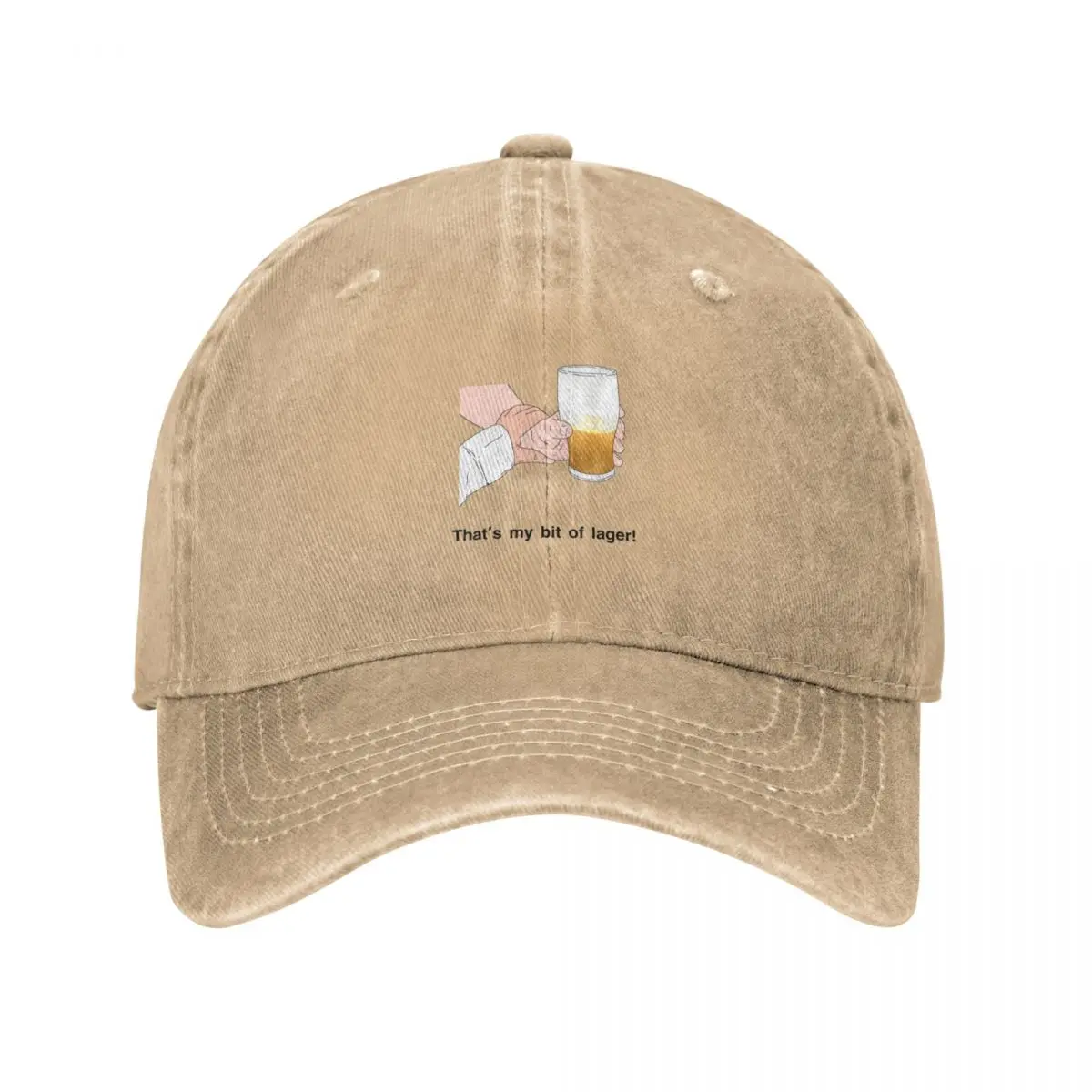 Peep Show That's my bit of lager! Baseball Cap Gentleman Hat cute Designer Man Women's