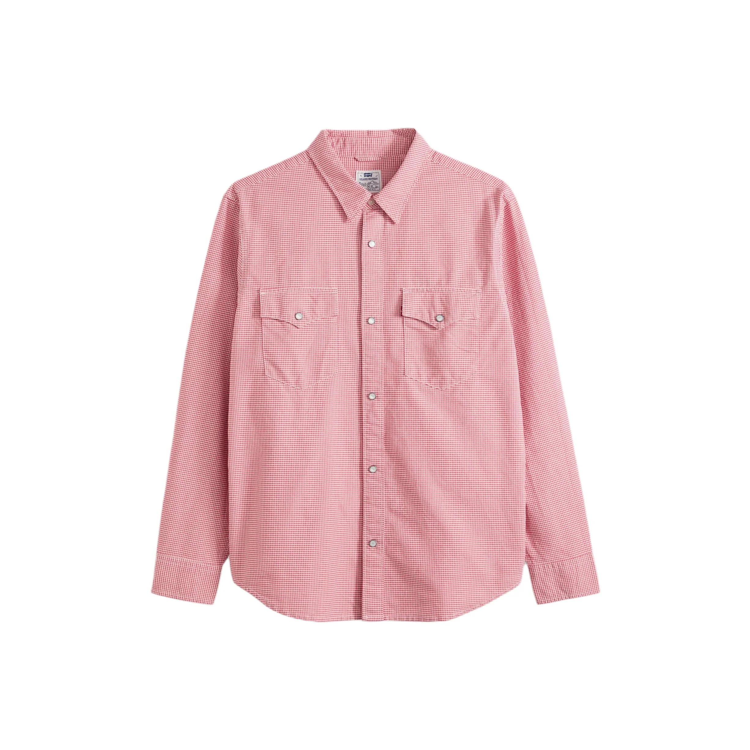 Levi's Shirts Men's Red Pointed Collar Moderate A1919-0072
