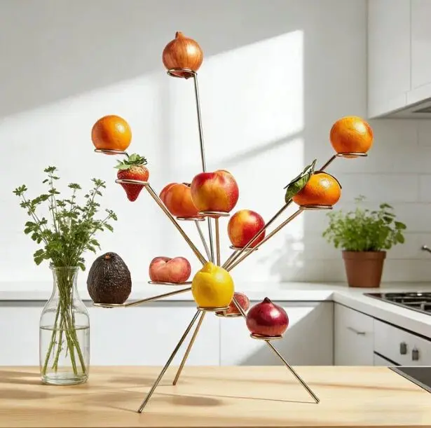 Simple Metal Fruit Plate, Ornament Decoration