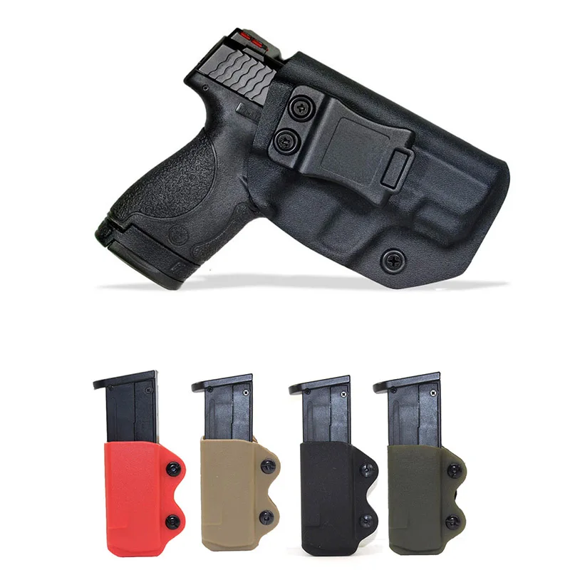 

IWB KYDEX Gun Holster for Smith & Wesson M&P Shield 2.0 9mm .40 S&W Conceal Carry Inside Waistband Pistol Case 9mm Mag Pouch