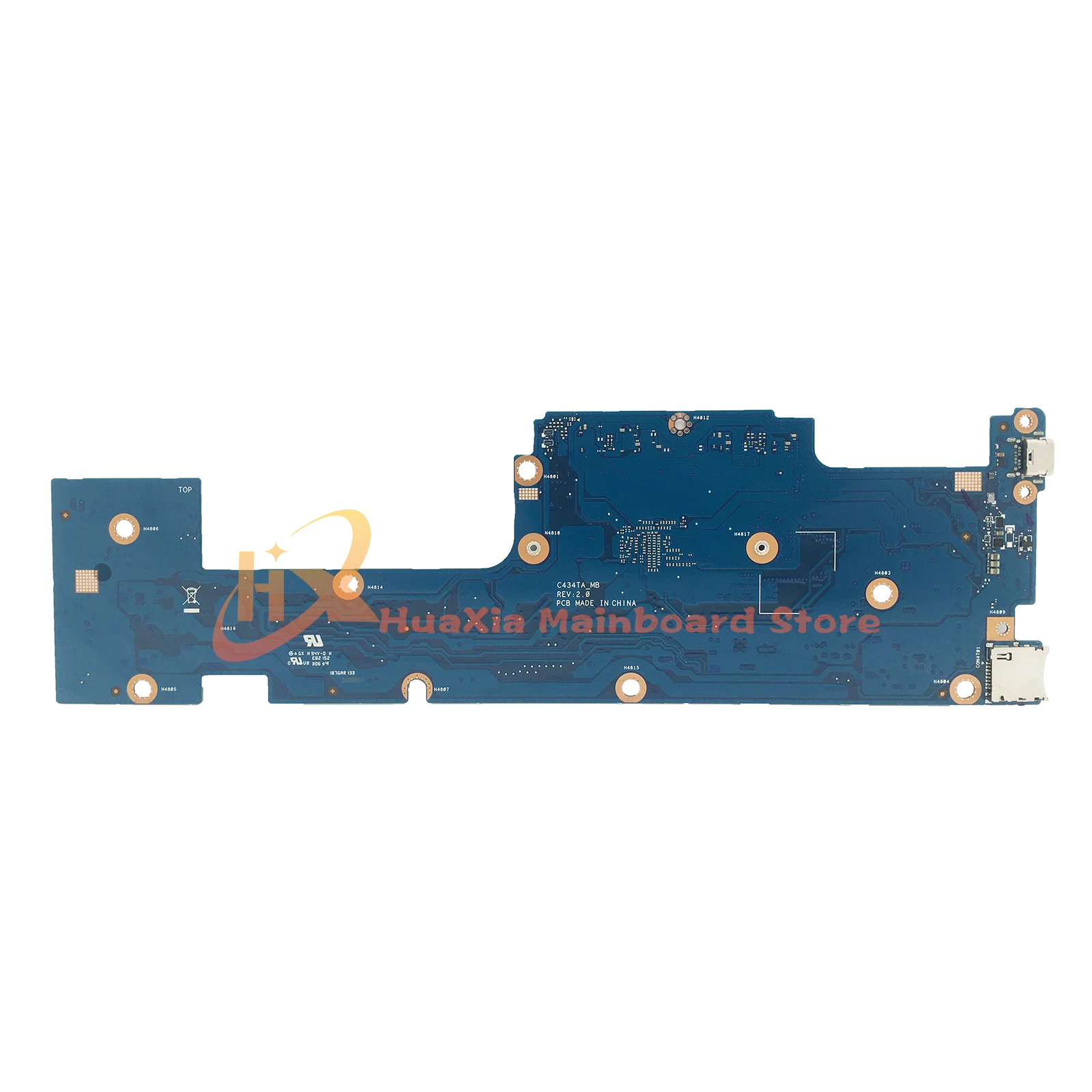 KEFU C434TA Mainboard For ASUS Chromebook Flip C434TA-DSM4T C434T Laotop Motherboard M3-8100Y I5-8200Y 64G 128G SSD 4G/8G RAM