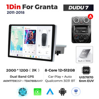 DUDUAUTO DUDU7 A7870 1 DIN Car Radio For LADA Granta 2011-2018 AKM7739 Multimedia Player stereo receiver Dual Band mode BT WIFI