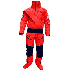 Kayak Dry Suits for Men Hooded One-piece Overall Paddling Drysuit Waterproof Canoeing Rafting Fishing Rescue Clothes Cold Water